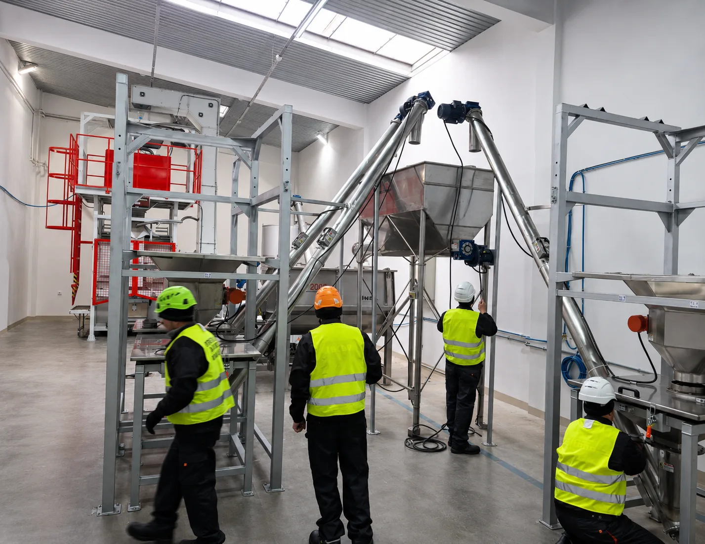 Industrial line installation carried out by the Altebo team