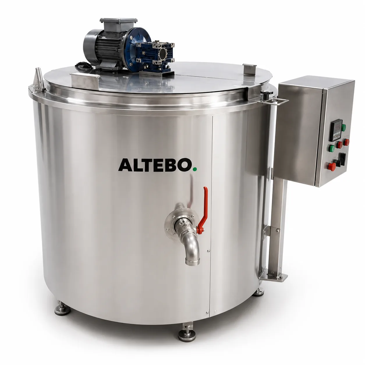 Jacketed reactor with agitator